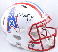 Earl Campbell Signed Oilers Full-Size Authentic On-Field Speed Helmet Inscribed "HOF 91" (Beckett) at PristineAuction.com