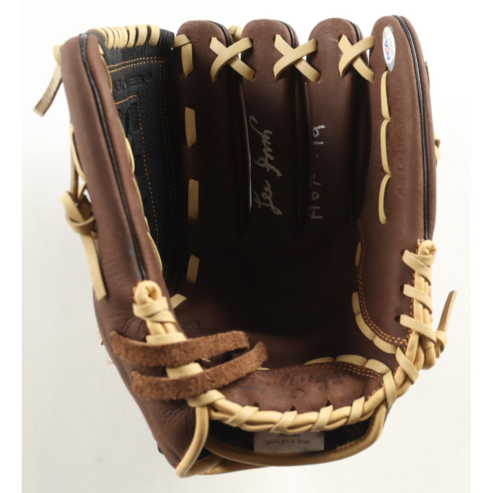 Lee Smith Signed Rawlings Baseball Glove Inscribed "HOF 19" (PSA) at PristineAuction.com