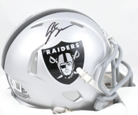 Geno Smith Signed Raiders Speed Mini Helmet (Beckett) at PristineAuction.com