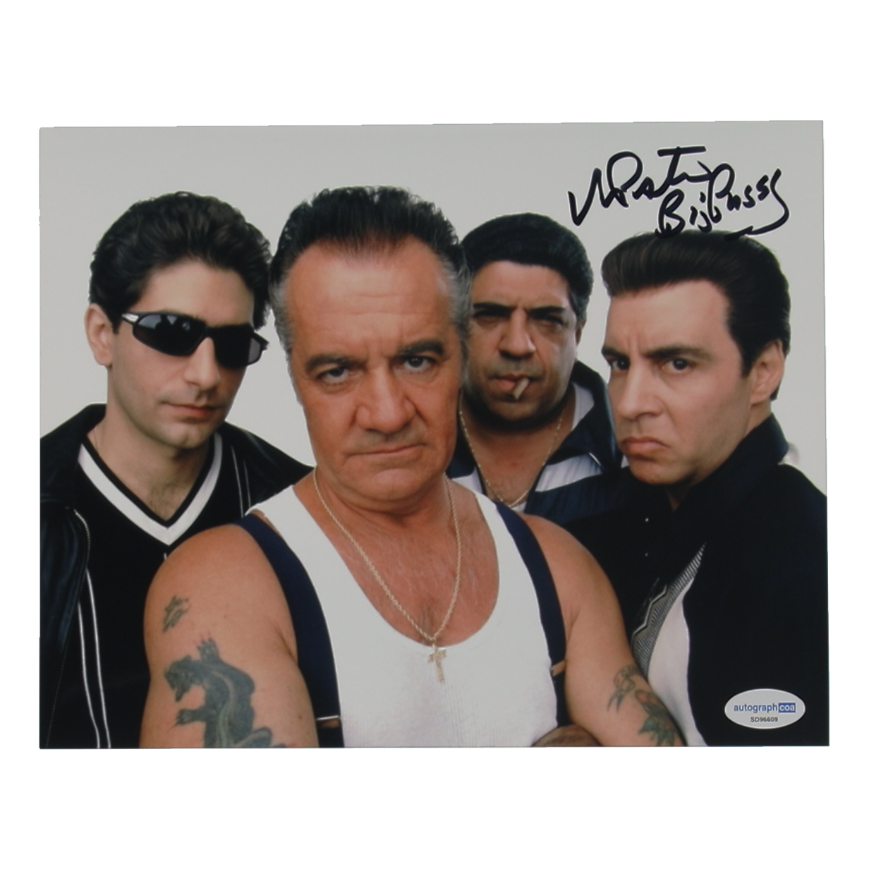 Vincent Pastore Signed "The Sopranos" 8x10 Photo Inscribed "Big Pussy" (ACOA) at PristineAuction.com Vincent Pastore Signed "The Sopranos" 8x10 Photo Inscribed "Big Pussy" (ACOA) at PristineAuction.com