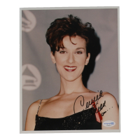 Celine Dion Signed 8x10 Photo Inscribed "90..." (ACOA) at PristineAuction.com