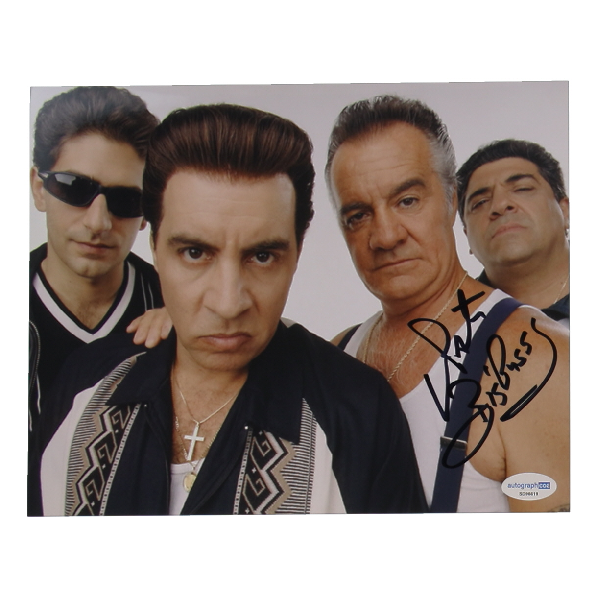 Vincent Pastore Signed "The Sopranos" 8x10 Photo Inscribed "Big Pussy" (ACOA) at PristineAuction.com Vincent Pastore Signed "The Sopranos" 8x10 Photo Inscribed "Big Pussy" (ACOA) at PristineAuction.com