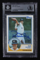 Ron Guidry Signed 1983 Topps #440 (BGS) at PristineAuction.com
