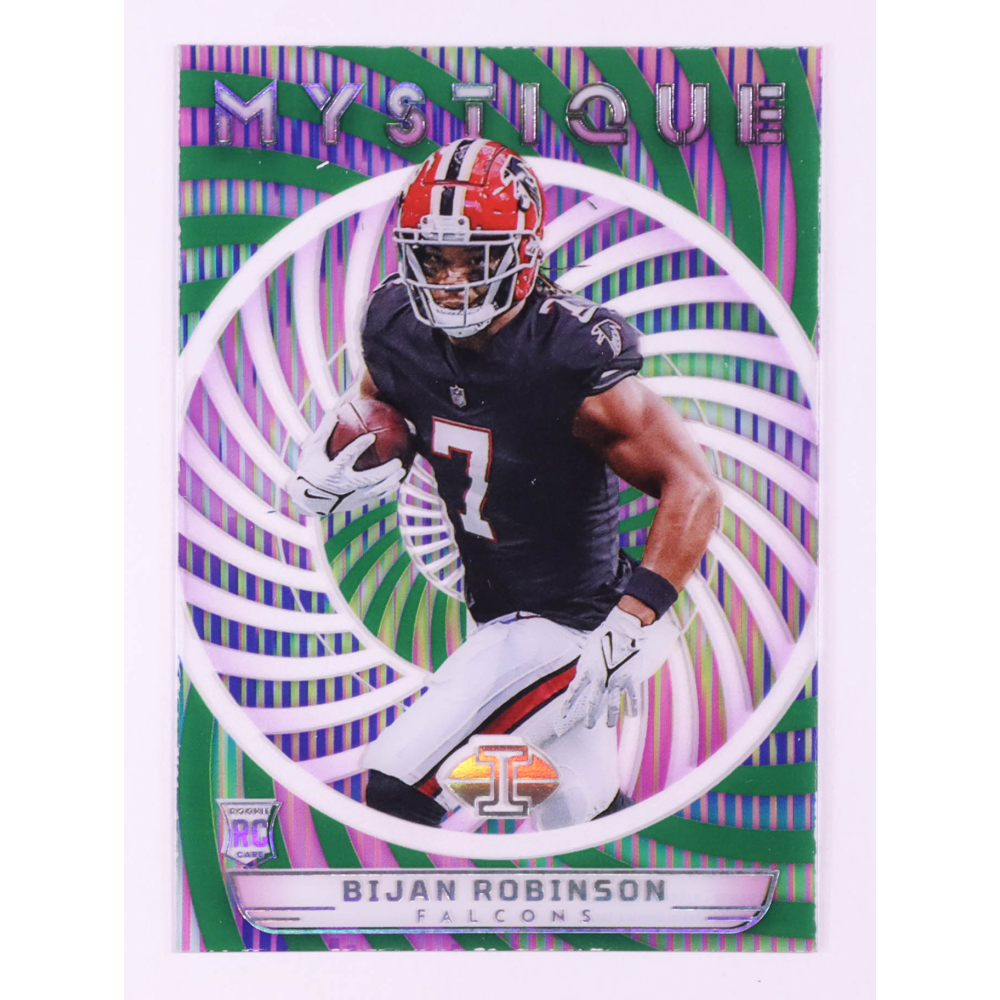 Bijan Robinson 2023 Panini Illusions Mystique Emerald #3 RC at PristineAuction.com