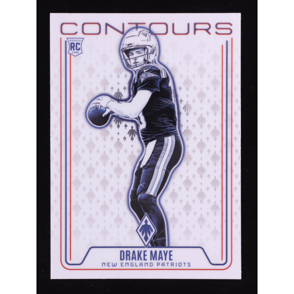 Drake Maye 2024 Panini Phoenix Contours #12 RC at PristineAuction.com
