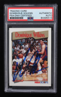 Dominique Wilkins Signed 1991-92 Hoops #449 (PSA Authentic) at PristineAuction.com