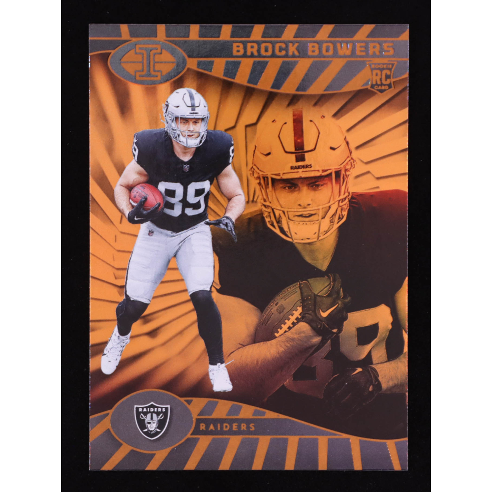Brock Bowers 2024 Panini Illusions Trophy Collection Orange #47 RC at PristineAuction.com