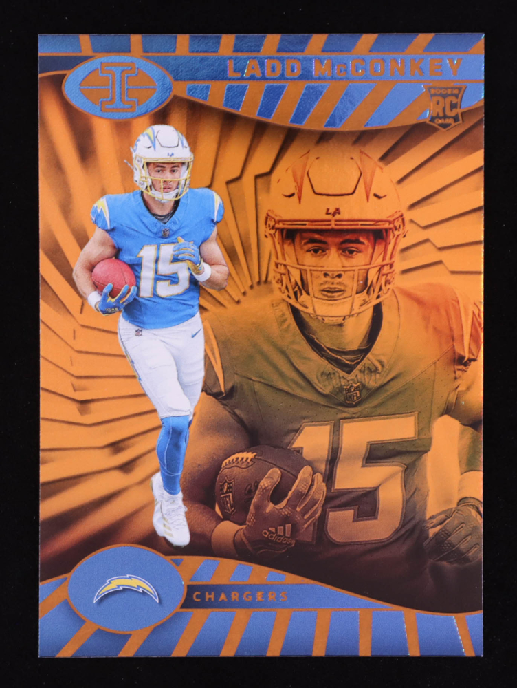 Ladd McConkey 2024 Panini Illusions Trophy Collection Orange #51 RC