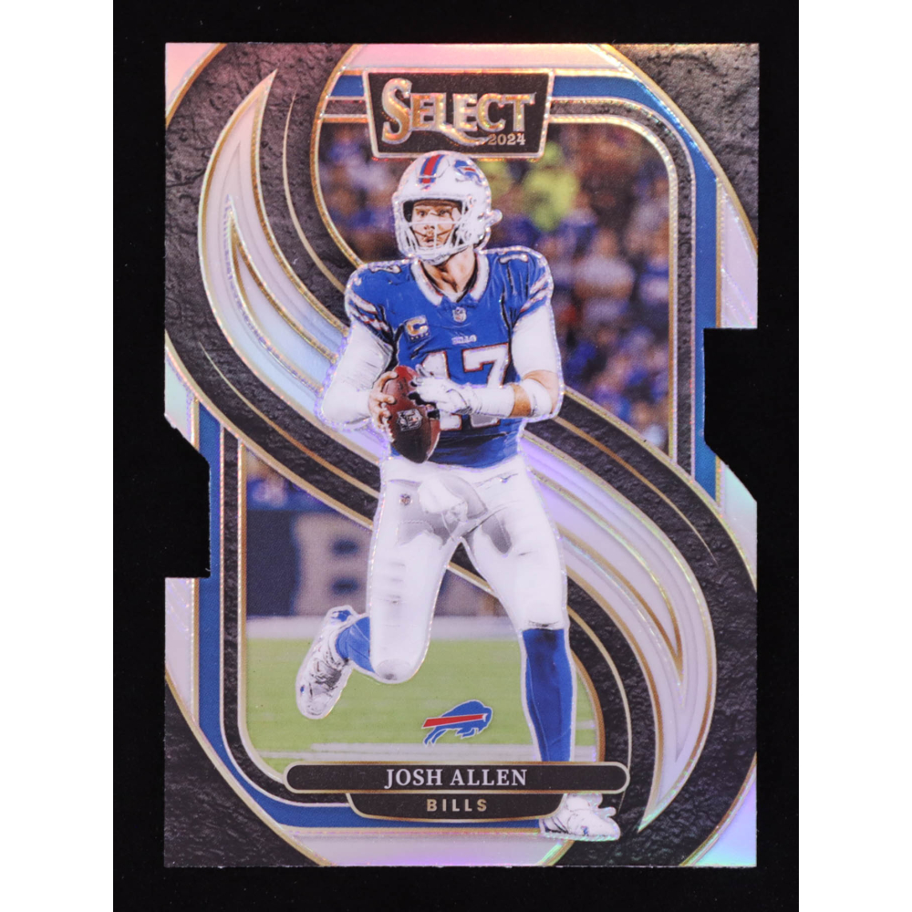 Josh Allen 2024 Select Prizm Silver Die Cut #122 at PristineAuction.com