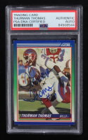 Thurman Thomas Signed 1990 Score #110 (PSA Authentic) at PristineAuction.com