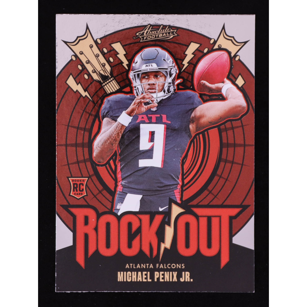 Michael Penix Jr. 2024 Absolute Rock Out #15 RC at PristineAuction.com