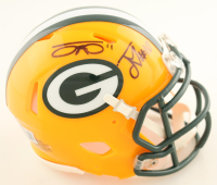 Jordan Love & Jayden Reed Signed Packers Speed Mini Helmet (Beckett) at PristineAuction.com
