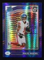 Malik Nabers 2024 Donruss Optic Blue Hyper #271 RC at PristineAuction.com