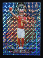 Jayden Daniels 2024 Panini Mosaic Reactive Blue #302 RC at PristineAuction.com