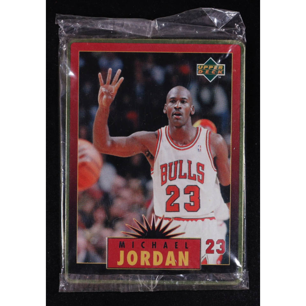 Michael Jordan 1996 Upper Deck Jordan Metal Red Black #5 at PristineAuction.com