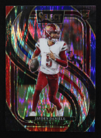 Jayden Daniels 2024 Select Prizms Red Blue Shock #112 RC at PristineAuction.com