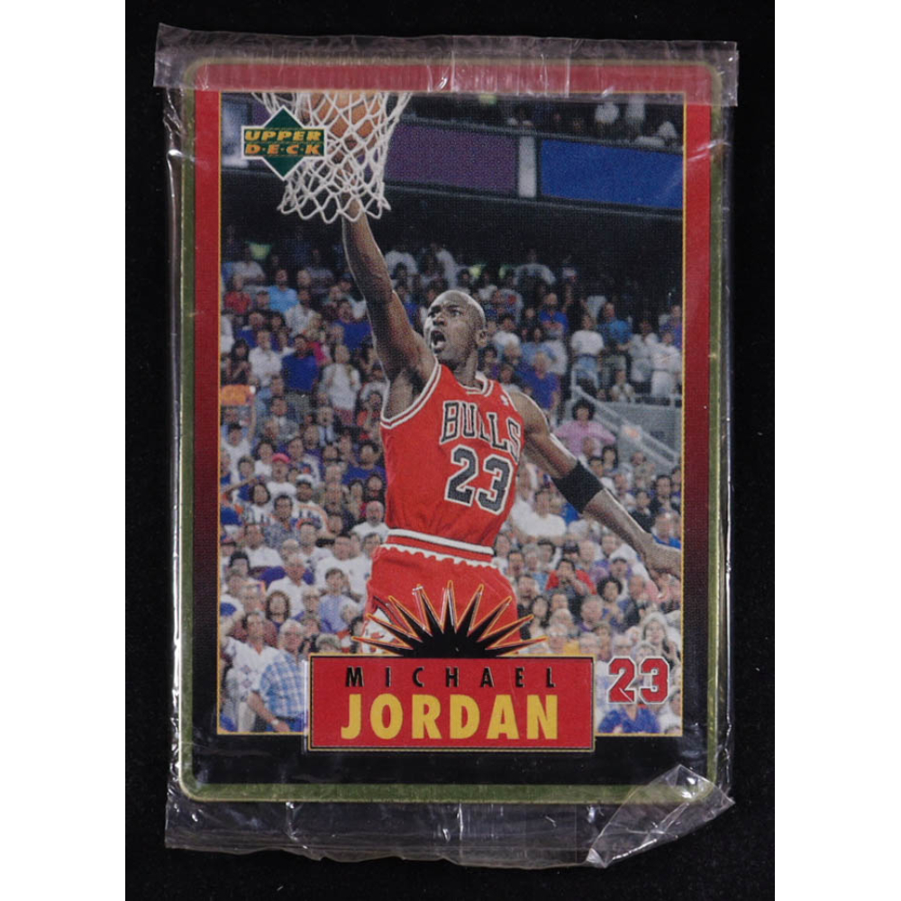 Michael Jordan 1996 Upper Deck Jordan Metal Red Black #2 at PristineAuction.com
