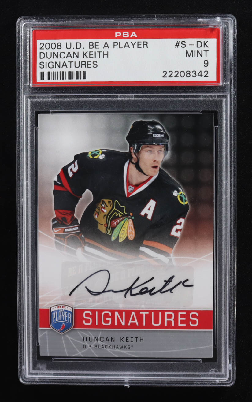 Duncan Keith 2008-09 Be A Player Signatures #SDK (PSA 9) at PristineAuction.com Duncan Keith 2008-09 Be A Player Signatures #SDK (PSA 9) at PristineAuction.com