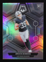 Brock Bowers 2024 Panini Mosaic Prizms Silver #313 RC at PristineAuction.com