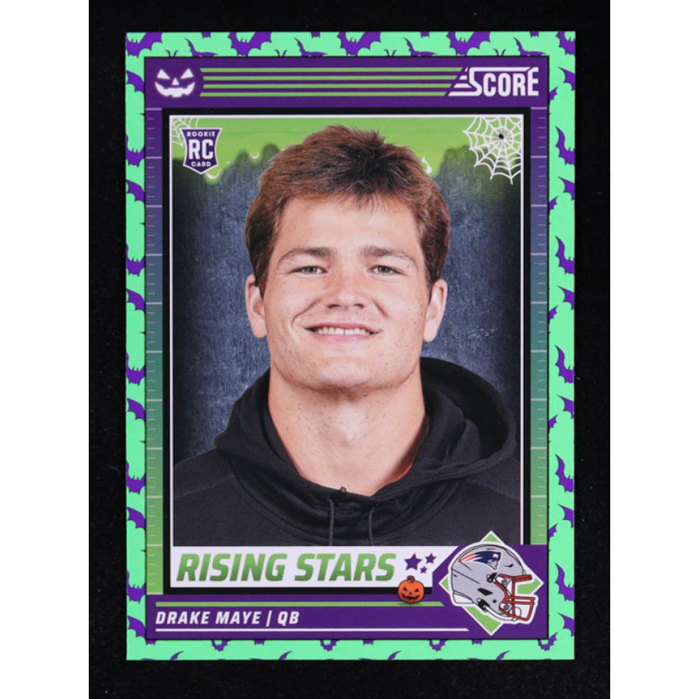 Drake Maye 2024 Score Halloween Rising Stars Bats #17 RC at PristineAuction.com