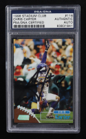 Cris Carter Signed 1998 Stadium Club #116 (PSA Authentic) at PristineAuction.com