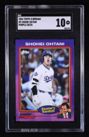 Shohei Ohtani 2024 Topps X Chris Berman Boomer's Baseball Purple #2 #20/25 (SGC 10) at PristineAuction.com