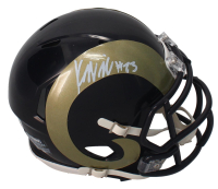 Kyren Williams Signed Rams Throwback Alternate Speed Mini Helmet (Beckett) at PristineAuction.com