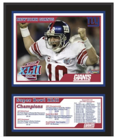 Giants SB XLII Champions Sublimated Plaque at PristineAuction.com