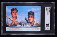Brooks Robinson / Cal Ripken Jr. 2001 Topps Combos #TC3 Glove Birds (SGC 10) at PristineAuction.com