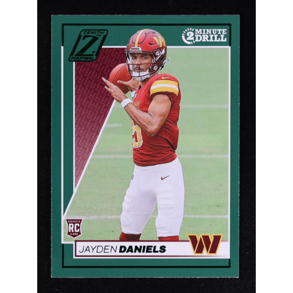 Jayden Daniels 2024 Zenith Two Minute Drill #148 RC at PristineAuction.com