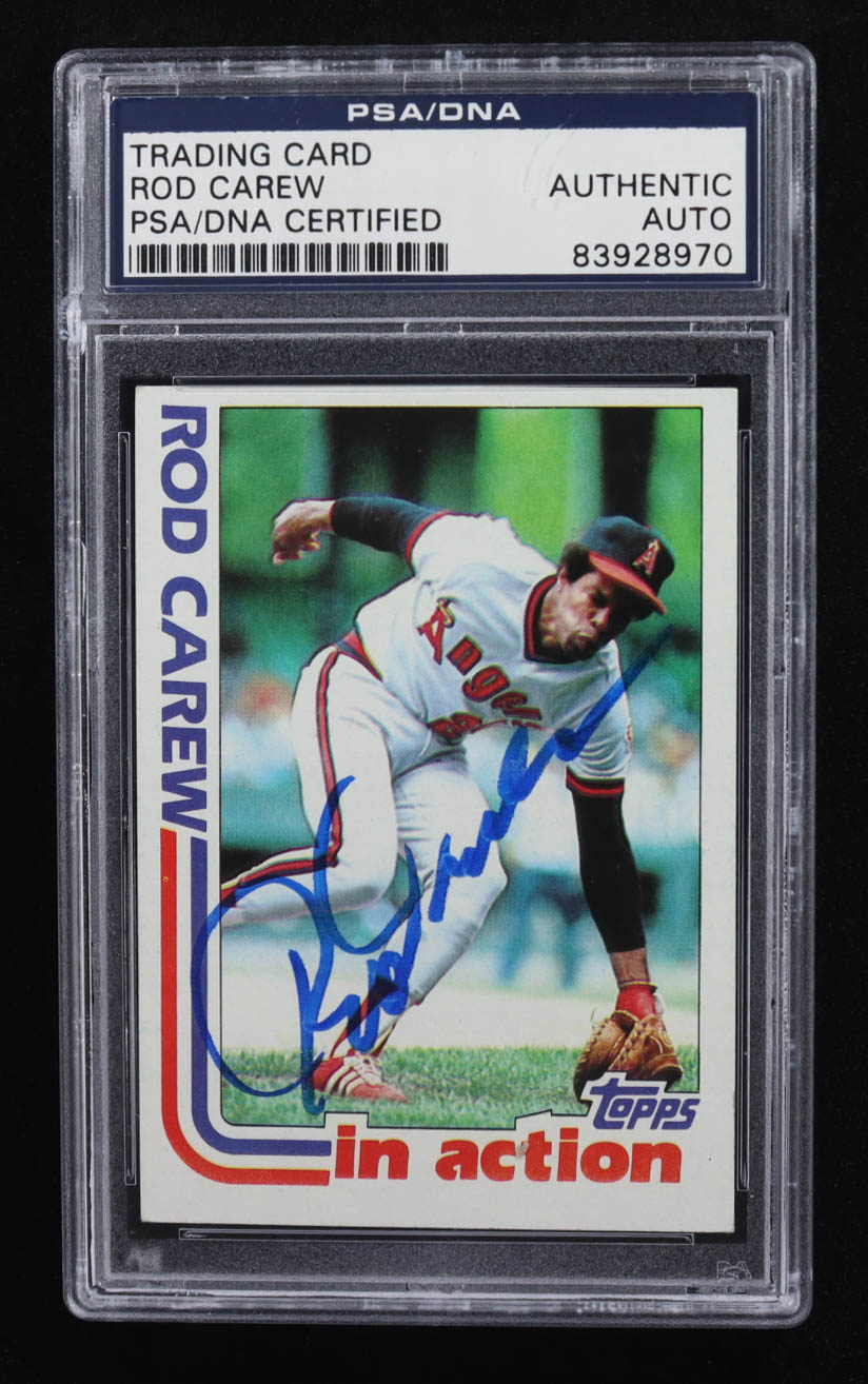 Rod Carew Signed 1982 Topps #501 IA (PSA Authentic) at PristineAuction.com Rod Carew Signed 1982 Topps #501 IA (PSA Authentic) at PristineAuction.com