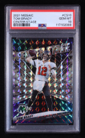 Tom Brady 2021 Panini Mosaic Center Stage Mosaic #10 (PSA 10) at PristineAuction.com