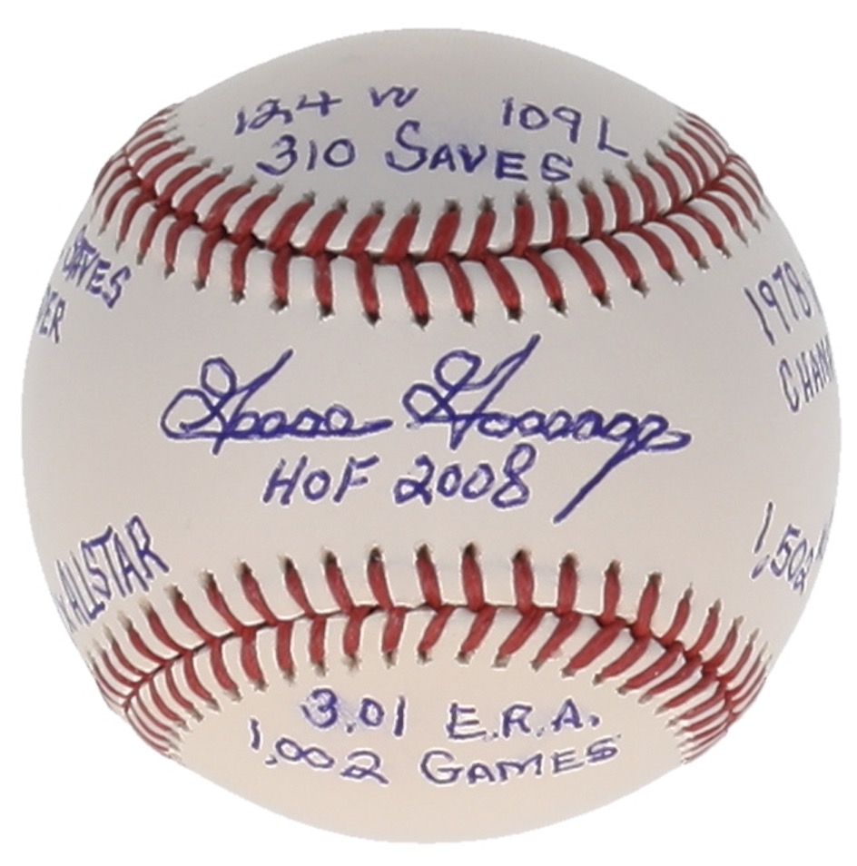 Goose Gossage Signed OML Baseball with Multiple Career Stat Inscriptions (JSA) at PristineAuction.com Goose Gossage Signed OML Baseball with Multiple Career Stat Inscriptions (JSA) at PristineAuction.com