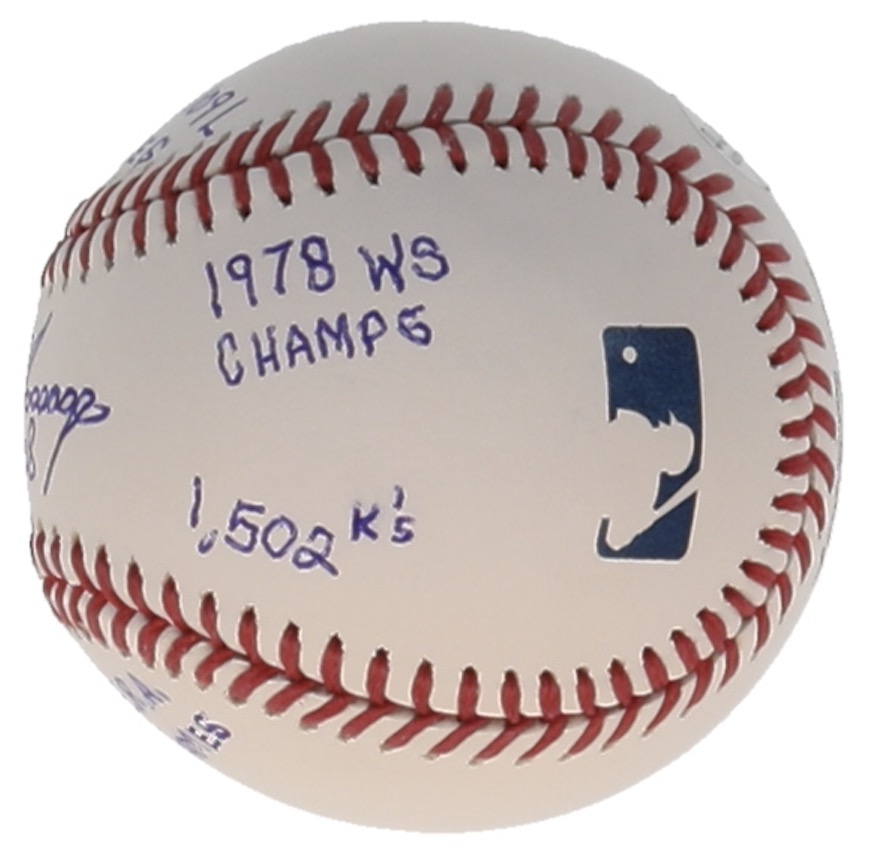 Goose Gossage Signed OML Baseball with Multiple Career Stat Inscriptions (JSA) at PristineAuction.com Goose Gossage Signed OML Baseball with Multiple Career Stat Inscriptions (JSA) at PristineAuction.com