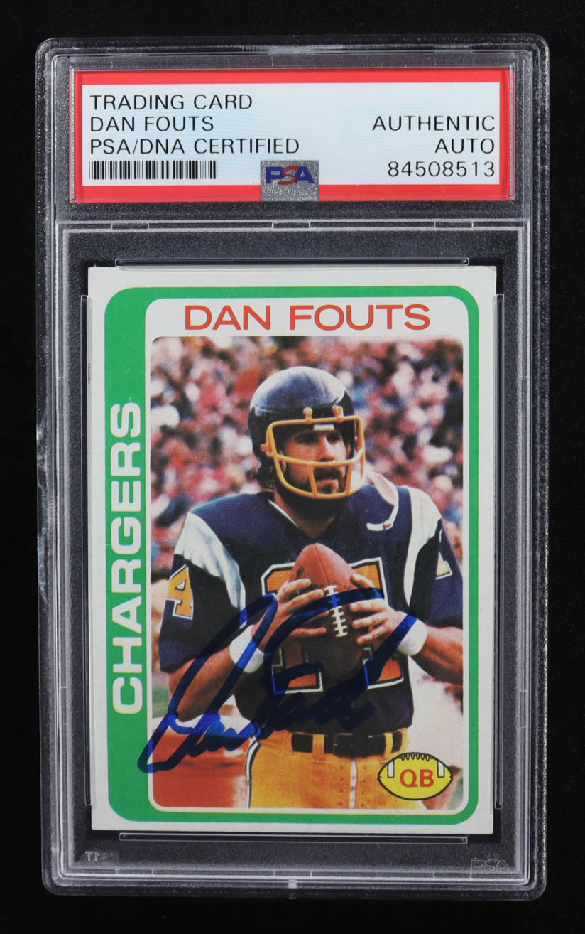 Dan Fouts Signed 1978 Topps #499 (PSA Authentic) at PristineAuction.com Dan Fouts Signed 1978 Topps #499 (PSA Authentic) at PristineAuction.com