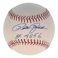Pete Rose Signed OML Baseball Inscribed "#4256" (JSA) at PristineAuction.com