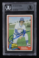 Rollie Fingers Signed 1981 Topps Traded #761 (BGS) at PristineAuction.com