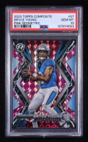 Bryce Young 2023 Topps Composite Resurgence Pink Geometric #97 #05/10 RC (PSA 10) at PristineAuction.com