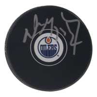 Wayne Gretzky Signed Oilers Logo Hockey Puck (JSA) at PristineAuction.com