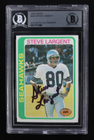 Steve Largent Signed 1978 Topps #443 (BGS) at PristineAuction.com