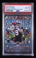 Bryce Young 2023 Panini Mosaic Introductions No Huddle Silver #1 RC (PSA 10) at PristineAuction.com