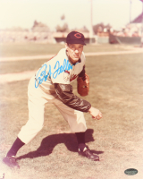Bob Feller Signed Indians 8x10 Photo (Schwartz) at PristineAuction.com