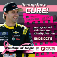 Window of Hope: Josh Balicki Signed #66 Driver Window Net at PristineAuction.com