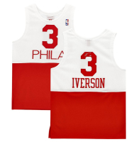 Allen Iverson Signed 76ers Mitchell & Ness Jersey (Fanatics) at PristineAuction.com