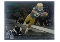 Kyren Williams Signed Notre Dame Fighting Irish LE 11x14 Photo Inscribed "Go Irish" (Game Day Legends & Beckett) at PristineAuction.com