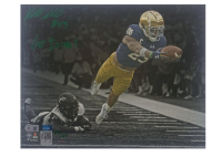 Kyren Williams Signed Notre Dame Fighting Irish LE 11x14 Photo Inscribed "Go Irish" (Game Day Legends & Beckett) at PristineAuction.com