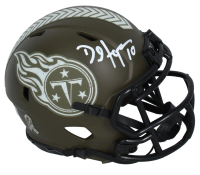 DeAndre Hopkins Signed Titans Salute to Service Alternate Speed Mini Helmet (Beckett) at PristineAuction.com