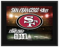 49ers Team Logo Framed Plaque at PristineAuction.com