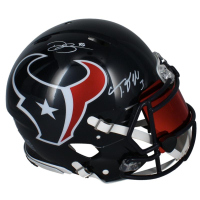 Dalton Schultz & Tank Dell Signed Texans Full-Size Authentic On-Field Speed Helmet with Custom Visor (Beckett) at PristineAuction.com