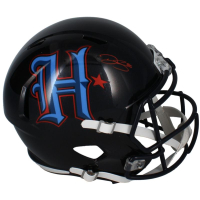 Dalton Schultz Signed Texans Full-Size Alternate Speed Helmet (Beckett) at PristineAuction.com